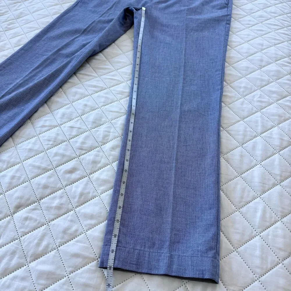 Banana Republic Aiden Fit Men’s Dress Pants 32x34 Blue Chambray 100% Cotton